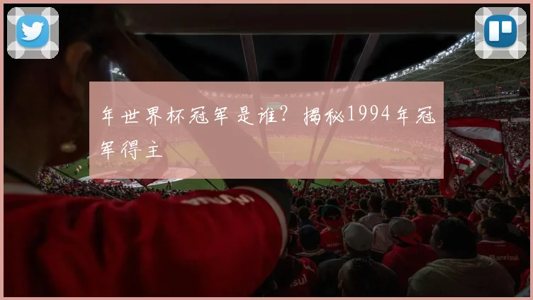 年世界杯冠军是谁？揭秘1994年冠军得主